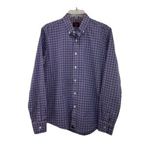 UNTUCKit Blue and Red Checkered Shirt